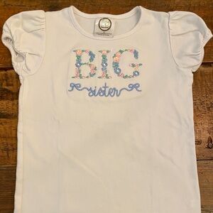 Big Sister Monogrammed Shirt VGUC